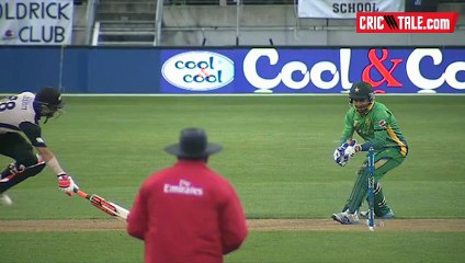 Anwar Ali gets Elliot brilliant run out