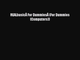 [PDF Download] REALbasicÂ For DummiesÂ (For Dummies (Computers)) [Download] Online