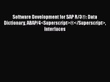 [PDF Download] Software Development for SAP R/3®: Data Dictionary ABAP/4®