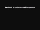 [PDF Download] Handbook Of Geriatric Care Management [PDF] Full Ebook