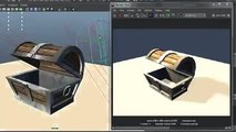 Autodesk Maya Tutorial - Treasure Chest Modeling, Texturing, Lighting Clip9-21