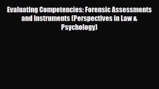 [PDF Download] Evaluating Competencies: Forensic Assessments and Instruments (Perspectives
