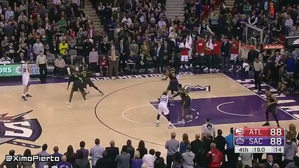 Rajon Rando's Clutch Layup - Hawks vs Kings - January 21, 2016 - NBA 2015-16 Season