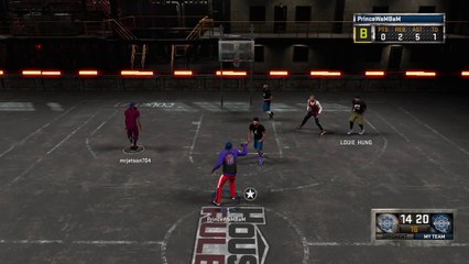 Between the legs dunk on 2