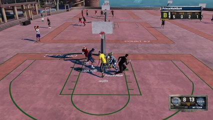 Crossover between the legs dunk