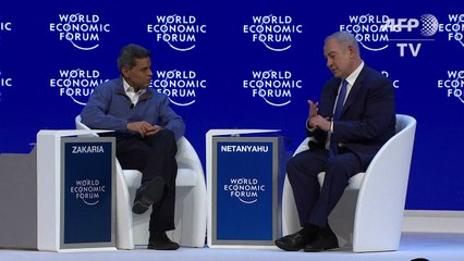 Netanyahu at Davos says Israel needs more aid after Iran deal