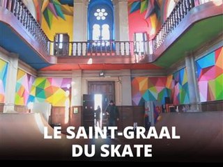 Une église abandonnée transformée en skatepark pop art