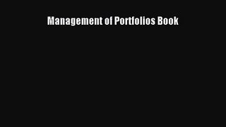 [PDF Download] Management of Portfolios Book [PDF] Online