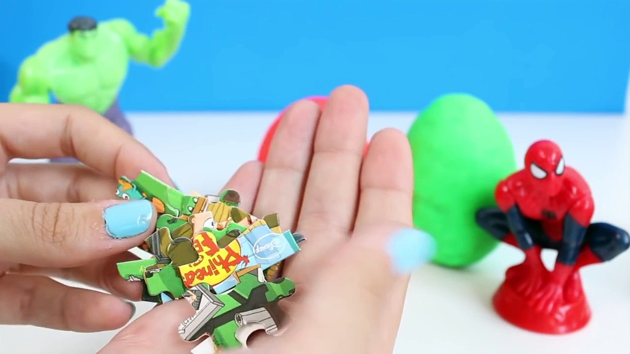 The Avengers Play Doh Eggs Spiderman Hulk Captain America Surprise Eggs Marvel Heroes Videos