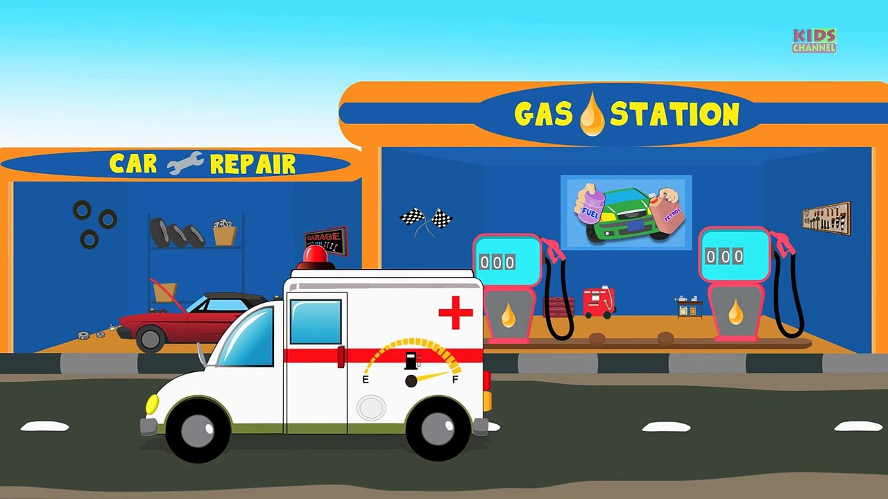 Gas Station | Car Video | Gas Station For Kids