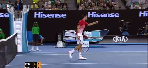 Federer - Dimitrov - les temps forts australian open 2016