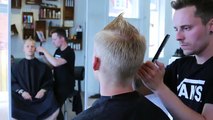 Scandinavian Skin Fade With Scissor Over Comb & Machine ★ mens hair