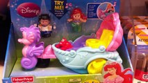 NEW DISNEYS FISHER PRICE LITTLE PEOPLE LITTLE MERMAID ARIELS COACH WITH SOUNDS