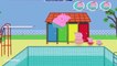Papai Pig da Família Peppa Pig na Piscina Jogo - Peppa Pig Swimming Pool Daddy Pig Diving Game