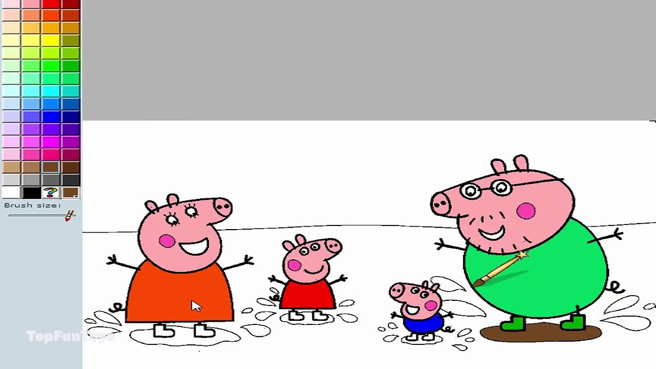 Peppa Pig Coloring Pages - Peppa Pig Coloring Book Game
