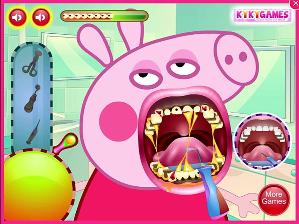 Jogo da Peppa Pig Dentista Maluco - Peppa Pig English Episodes Games - Dentist Doctor Fix Teeth