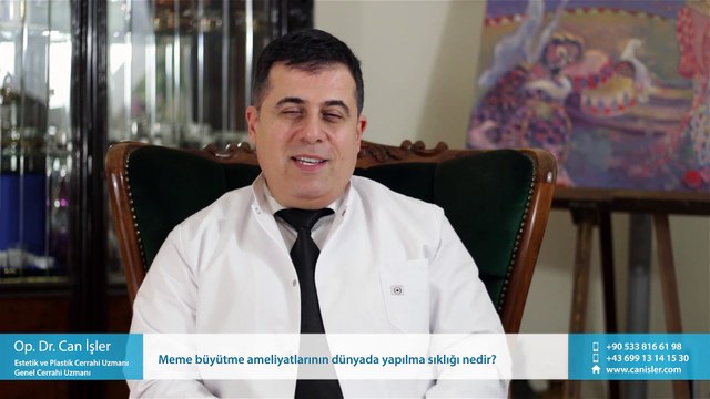 Meme büyütme ameliyatlarının dünyada yapılma sıklığı nedir? - Op. Dr. Can İşler