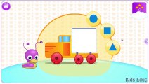 Shapes for kids children grade 1. Learn 3D shapes (geometric solids) with Choo-Choo Train