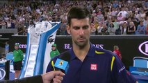 Novak Djokovic on court interview 3R | Australian Open 2016 (720p Full HD)