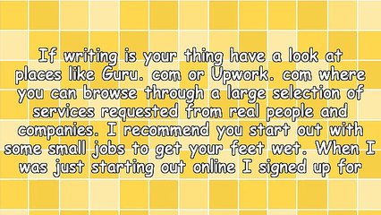 Supplementing Your Income With Services