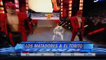 LOS MATADORES VS TYSON KIDD,CESARO & NATALYA SMACKDOWN 3 19 2015
