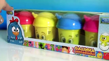 Galinha Pintadinha Massinha Dough Divertida com Play Doh Peppa Pig Stamper, Play Doh Mermaid Ariel