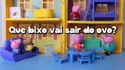Peppa Pig George com medo do Dinossauro acampamento assustador DisneyKids Brasil PARTE 4
