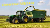 John Deere 7300 Loonbedrijf Paridaen gras hakselen