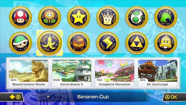 Nintendo Wii-U Mario Kart 8 [HD Video] Banana Cup - Bananen Cup 100ccm High Quality Gamingstream Lets´s Play Mario Kart 8