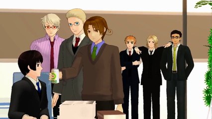【APヘタリアMMD】Dancing ☆ Samurai Heta Businessmen【SUB】 - dramacd -manga