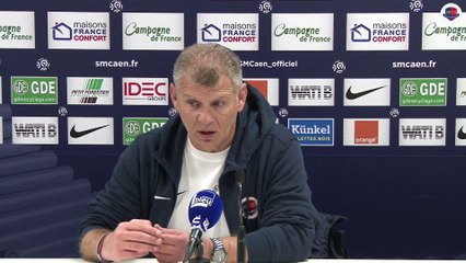 La conférence de presse avant Montpellier HSC - SMCaen