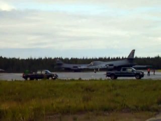 Download Video: F-16 is tipped over before take off by another aircraft