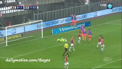 Michiel Kramer GOAL HD - AZ Alkmaar 0-1 Feyenoord - 24-01-2016