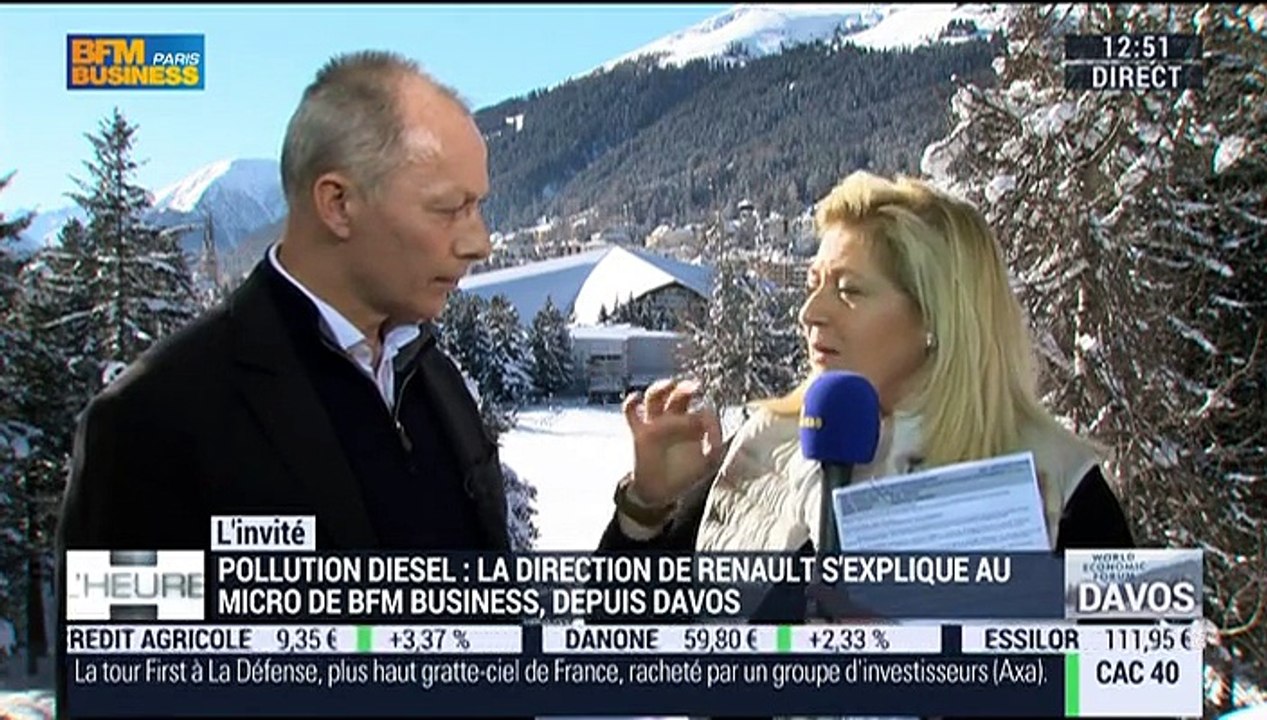 Normes anti-pollution: “Renault ne triche pas”, Thierry Bolloré – 22/01