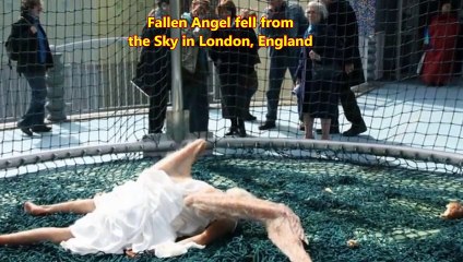 Human like Fallen Angel Fell From The Sky In London