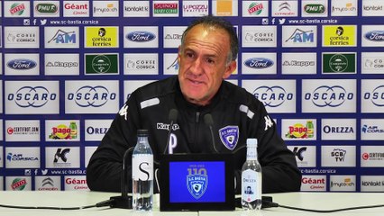 L1-J22 / Conférence de presse de G. Printant avant EAG-BASTIA