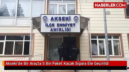 Akseki'de Bir Araçta 5 Bin Paket Kaçak Sigara Ele Geçirildi