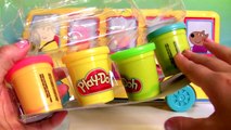 Play Doh Starter Set Using Peppa Pig School Bus - Brinquedos Peppa e George No Ônibus de