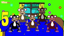 Pet majhnih opic Fünf kleine Affen Yleekids Slovensko
