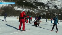 D!CI TV: les migrants de Briançon apprennent le ski de fond à Serre-Chevalier