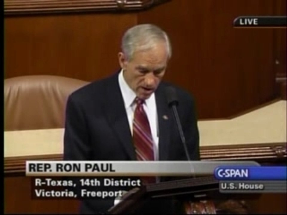 Ron Paul on House Floor, May 22, 1of3