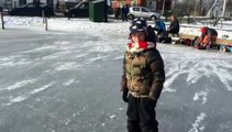 Schaatsen op de ijsbaan Lageland - RTV Noord