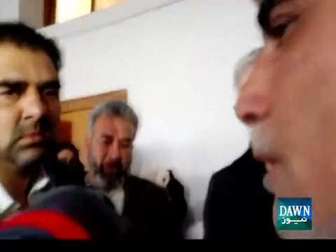 CM KPK faces protest as he visits martyred professor Hamid Hussain's home