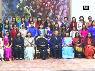 President hosts lunch for 100 women achievers of India