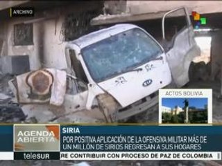 Ofensiva contra Daesh permite regreso de sirios a sus casas
