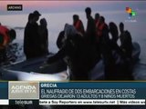 Naufragan 2 embarcaciones en costas griegas, hay 21 muertos