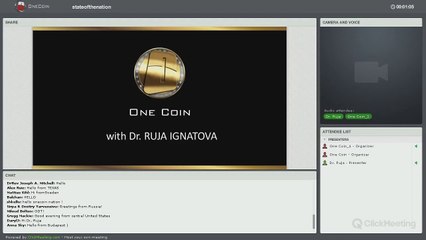 OneCoin Special Webinar Jan 19 2016