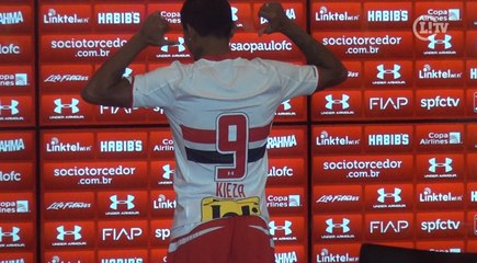 Apresentado, Kieza herda a 9 de Fabuloso no São Paulo e promete brigar por vaga