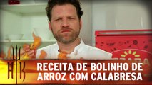 Receita de bolinho de arroz com calabresa