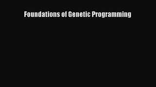 [PDF Download] Foundations of Genetic Programming [Read] Full Ebook